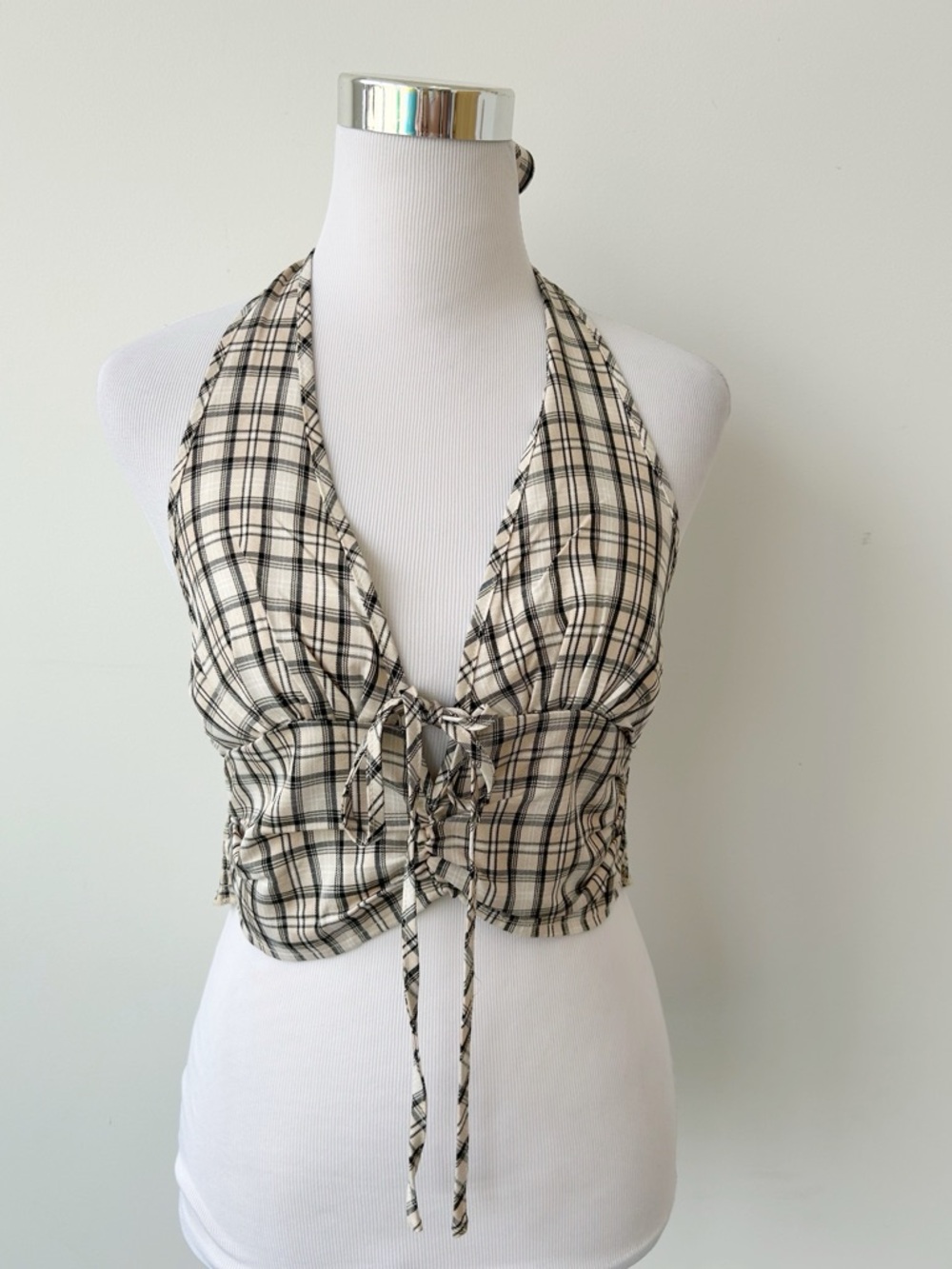 Cider • Plaid Halter Tank Top